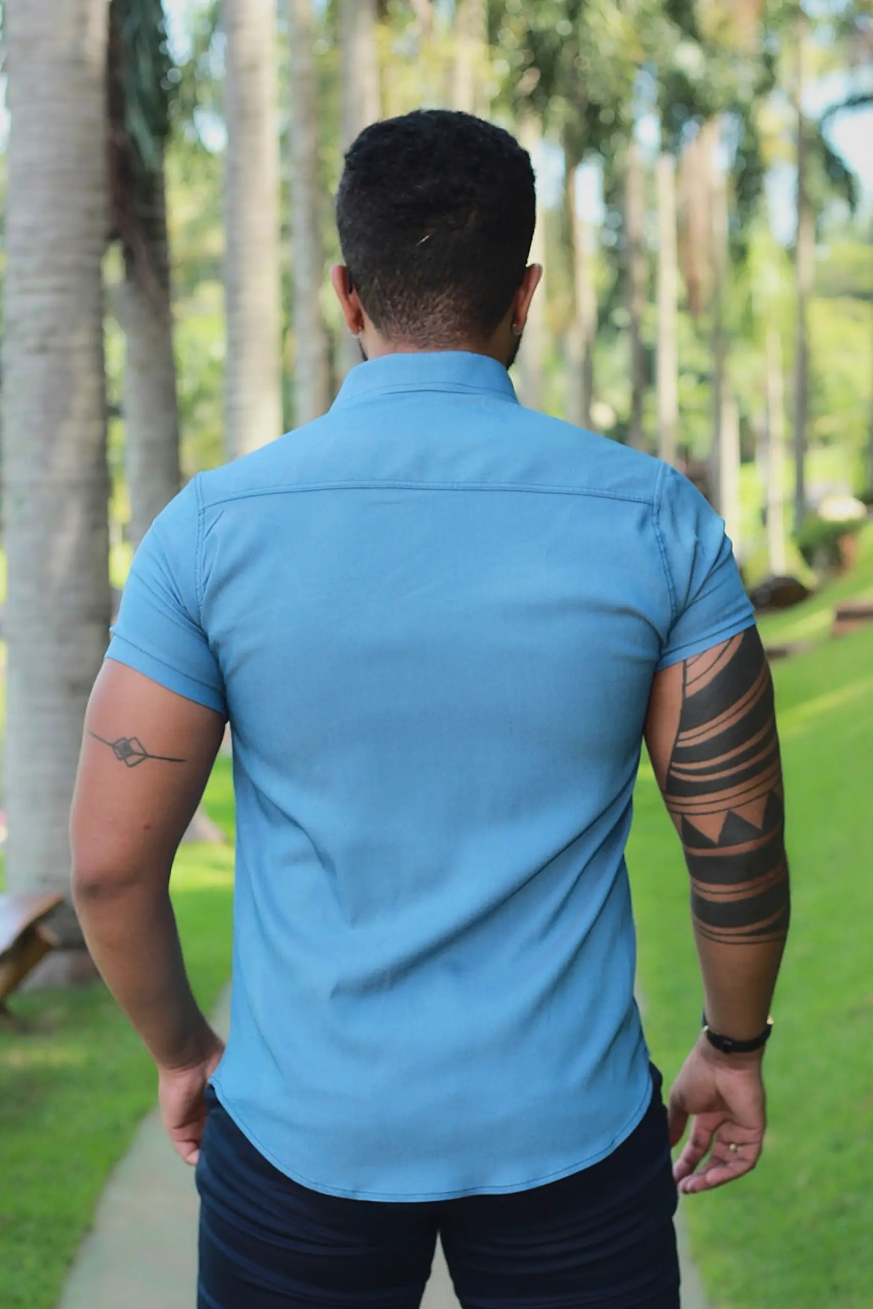 Camisa Slim Fit com Elastano Legacy Premium